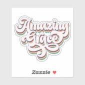 素晴らしい恵みクリスチャン信者ビニールステッカー シール (シート)