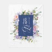 素晴らしい恵みフローラ フリースブランケット (正面)