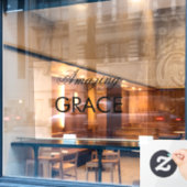 素晴らしい恵み教会は文字窓の固定を変更できる ウィンドウサイン (カフェ窓)