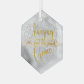 素晴らしい恵み ガラスオーナメント (正面左)