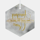 素晴らしい恵み ガラスオーナメント (裏面)