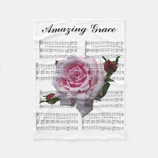 素晴らしい恵み フリースブランケット (正面)