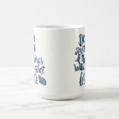 素晴らしい愛の小さい事をして下さい コーヒーマグカップ (中央)