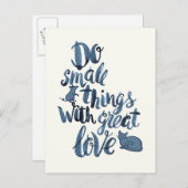 素晴らしい愛の小さい事をして下さい ポストカード (正面/裏面)