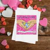 素晴らしい愛キリスト教のバレンタインカード シーズンカード