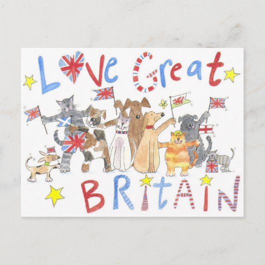 素晴らしい愛国的なポストカード ポストカード (正面)