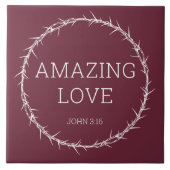 素晴らしい愛 – イエスキリストいばらのイースタークラウン タイル (正面)