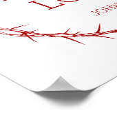 素晴らしい愛 – イエスキリストいばらのイースタークラウン ポスター (角)