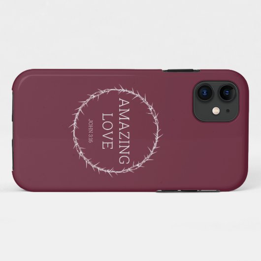 素晴らしい愛 – イエスキリストいばらのイースタークラウン Case-Mate iPhoneケース (裏面(横))