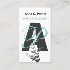 素晴らしい態度! はっきりしたなレタリングの自然の枝 名刺