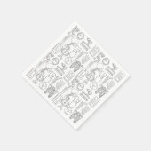 素晴らしい技術パーティー スタンダードカクテルナプキン (角)