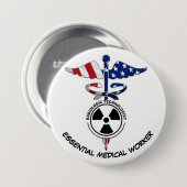 素晴らしい技術必須ワーカーボタン 缶バッジ (正面&裏面)