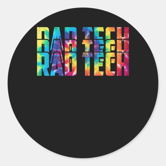 素晴らしい技術放射線鑑賞日絞り染めTechn ラウンドシール (正面)