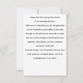 素晴らしい技術 サンキューカード (裏面)