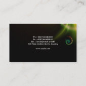 素晴らしい抽象的概念の名刺のデザイン 名刺 (裏面)