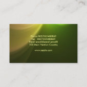 素晴らしい抽象的概念の名刺のデザイン 名刺 (裏面)