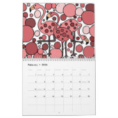 素晴らしい抽象美術のカレンダー カレンダー (2月 2026)