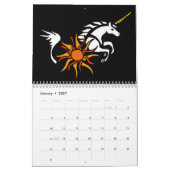 素晴らしい抽象美術のカレンダー カレンダー (1月 2027)