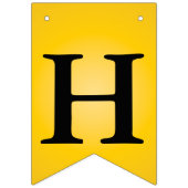 素晴らしい抽象芸術ブラック金ゴールド誕生日メッセージ バンティングフラッグ (第2の旗)