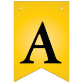 素晴らしい抽象芸術ブラック金ゴールド誕生日メッセージ バンティングフラッグ (第3の旗)