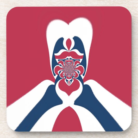 素晴らしい抽象芸術E.T.アートプリント コースター (正面)