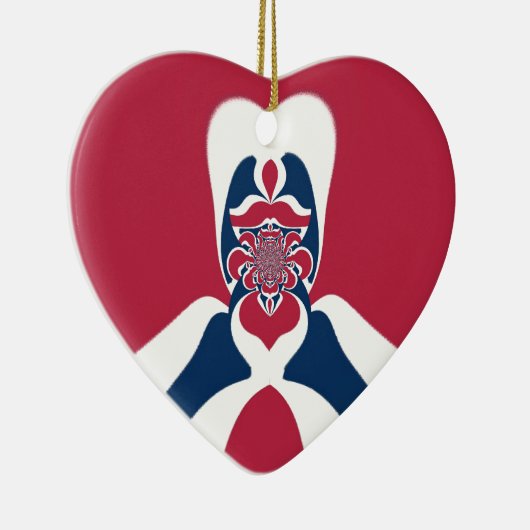 素晴らしい抽象芸術E.T.アートプリント セラミックオーナメント (右)