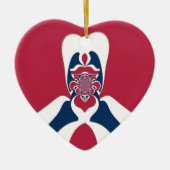 素晴らしい抽象芸術E.T.アートプリント セラミックオーナメント (正面)