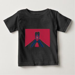 素晴らしい抽象芸術E.T.アートプリント ベビーTシャツ