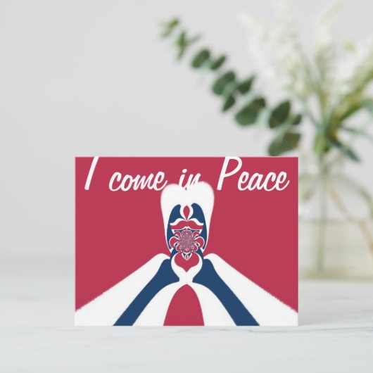 素晴らしい抽象芸術E.T.アートプリント ポストカード (スタンド正面)