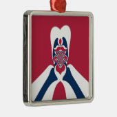 素晴らしい抽象芸術E.T.アートプリント メタルオーナメント (右)