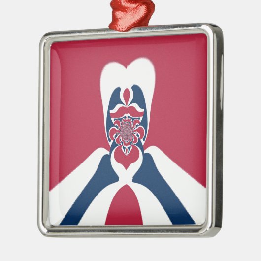 素晴らしい抽象芸術E.T.アートプリント メタルオーナメント (左)