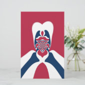 素晴らしい抽象芸術E.T.アートプリント 便箋 (スタンド正面)