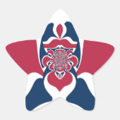 素晴らしい抽象芸術E.T.アートプリント 星シール (正面)