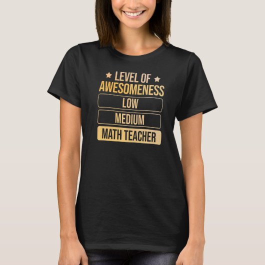 素晴らしい数学のレベル先生 Tシャツ (正面)