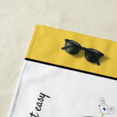 素晴らしい新可塑主義アートモノグラム。レターQ ビーチタオル (インサイチュ)