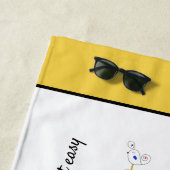 素晴らしい新可塑主義アートモノグラム。手紙I ビーチタオル (インサイチュ)