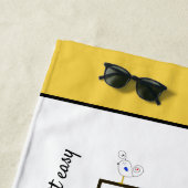 素晴らしい新可塑主義アートモノグラム。文字D ビーチタオル (インサイチュ)