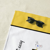 素晴らしい新可塑主義アートモノグラム。文字E ビーチタオル (インサイチュ)