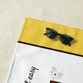 素晴らしい新可塑主義アートモノグラム。文字R ビーチタオル (インサイチュ)