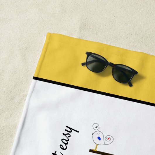 素晴らしい新可塑主義アートモノグラム。文字T ビーチタオル (インサイチュ)