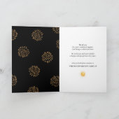 素晴らしい新年を迎える |業務企業の金ゴールド シーズンカード (内部)