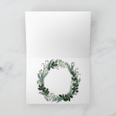 素晴らしい新年シンプルのとエレガントリース カード (内部)