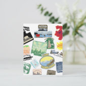 素晴らしい旅行コラージュ ポストカード (スタンド正面)