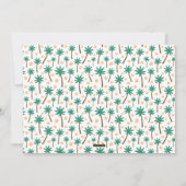 素晴らしい旅行モダン熱帯写真クリスマス シーズンカード (裏面)