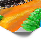 素晴らしい旅 |ジャングル動物子供部屋 ポスター (角)