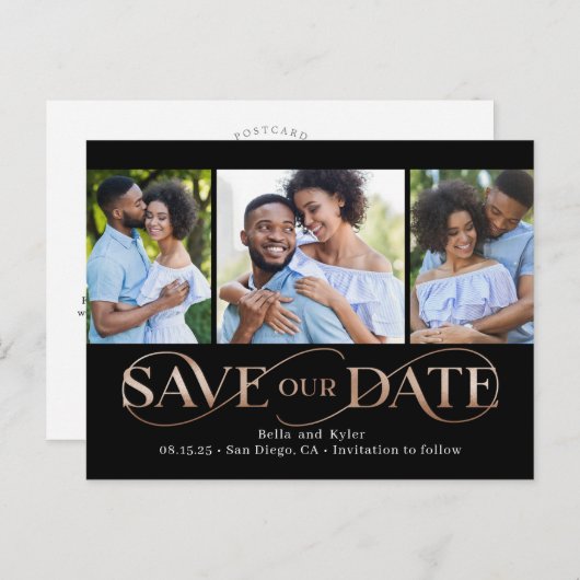 素晴らしい旋回3写真の日付はがきを保存 ポストカード (正面/裏面)