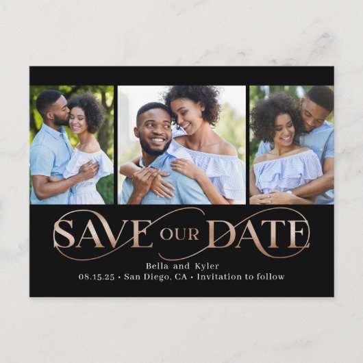 素晴らしい旋回3写真の日付はがきを保存 ポストカード (正面)