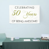 素晴らしい旗が50あ年間のあることを祝います 横断幕 (トレードショー)