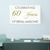 素晴らしい旗が60あ年間のあることを祝います 横断幕 (トレードショー)