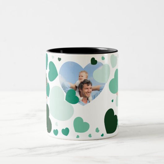 素晴らしい日のパパを持って、あなたはそれを値する！ ツートーンマグカップ (中央)